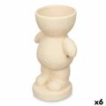 Figura Decorativa Bege Dolomite 16 X 25 X 12 cm (6 Unidades) Vaso