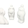 Figura Decorativa Branco Dolomite 14 X 34 X 12 cm (6 Unidades) Mulher de Pé