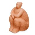 Figura Decorativa Laranja Dolomite 18 X 30 X 19 cm (4 Unidades) Mulher Sentado