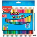 Lápis de Cores Maped Duo Color' Peps Multicolor 24 Peças Ponta Dupla (12 Unidades)