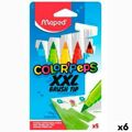 Marcadores Maped Color' Peps Jumbo XXL Multicolor 5 Peças (6 Peças)