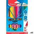 Lápis de Cores Maped Color' Peps Strong Multicolor 18 Peças (12 Unidades)