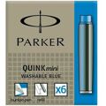 Fountain Pen Ink Refill Parker Quink Mini 6 Peças Azul (30 Unidades)
