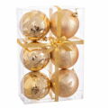 Bolas de Natal Dourado Plástico Veado 8 X 8 X 8 cm (6 Unidades)