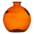 Vaso âmbar Vidro Reciclado 16 X 16 X 18 cm