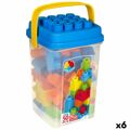 Jogo de Construção Color Block Basic Cubo 50 Peças (6 Unidades)