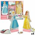 Figuras Princesses Disney 9 X 20,5 X 1,2 cm 45 Peças 4 Unidades