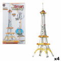 Jogo de Construção Colorbaby Tour Eiffel 447 Peças (4 Unidades)