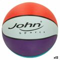 Bola de Basquetebol John Sports Rainbow 7 ø 24 cm 12 Unidades