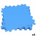 Puzzle Infantil Aktive Azul 9 Peças Borracha Eva 50 X 0,4 X 50 cm (4 Unidades)