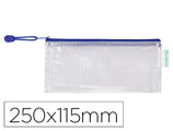 Bolsa Multiusos Tarifold Pvc 250x115 mm Abertura Superior com Fecho Porta Esferográfica e Correia Cor Azul