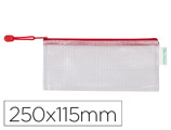 Bolsa Multiusos Tarifold Pvc 250x115 mm Abertura Superior com Fecho Porta Esferográfica e Correia Cor Vermelho