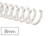 Espiral Q-connect de Plástico Transparente 32 5:1 8mm 1,8mm Caixa de 100 Unidades