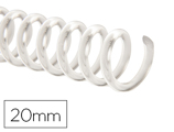 Espiral Q-connect de Plástico Transparente 32 5:1 20mm 2mm Caixa de 100 Unidades