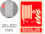 Pictograma Archivo 2000 Boca de Incendio Pvc Vermelho Luminiscente 210x300 mm