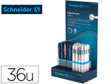 Esferográfica Schneider Take 4 Reciclado 92% Quatro Cores Expositor de 36 Unidades 160x100x305 mm