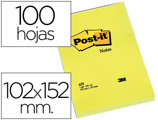 Bloco Notas Aderentes Post-it 102x152 mm Liso com 100 Fls
