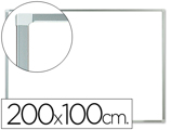 Quadro Branco Q-connect Melamina Magnético Caixilho Aluminio 200x100 cm