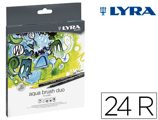 Marcador Lyra Aqua Brusf Duo Caixa de 24 Cores