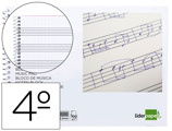 Caderno de Musica Pentagrama Pautado 2,5mm Quarto 20 Folhas 10g/m2