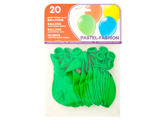 Balões Verdes Bolsa de 20 Unidades