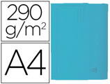 Classificador Exacompta em Cartolina com Bolsa Din A4 Celeste 290 gr
