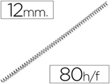 Espiral Q-connect Metálica 56 4:1 12mm 1 mm Caixa de 200 Unidades