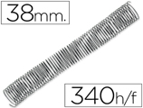 Espiral Q-connect Metálica 64 5:1 38mm 1,2mm Caixa de 25 Unidades