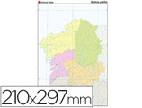 Mapa Mudo Color Din A4 Galicia Politico