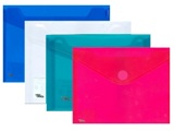Envelopes Plástico com Fecho de Velcro A4 333x235mm Verde