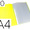 Portfólio 20 Bolsas Polipropileno Din A4 Amarelo Fluor Opaco