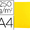 Classificador de Cartolina Gio Simple Intenso Din A4 Amarelo 250g/m2