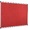 Quadro Expositor Feltro 120x180cm Vermelho Moldura Alumínio Maya Retardador de Chama