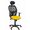 Cadeira de Escritório com Apoio para a Cabeça P&c B10CRNC Amarelo