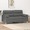 Sofá 2 Lugares +almofadas Decorativas 140cm Tecido Cinza-escuro