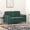 Sofá 2 Lug. C/ Almofadas Decorativas 120 cm Veludo Verde-escuro