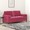 Sofá 2 Lug. + Almofadas Decorativas 140cm Veludo Vermelho Tinto