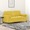 Sofá 2 Lugares C/ Almofadas Decorativas 140 cm Veludo Amarelo