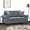 Sofá 2 Lug. C/ Almofadas Decorativas 120 cm Veludo Cinza-escuro