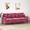 Sofá de 3 Lugares Veludo 180 cm Vermelho Tinto