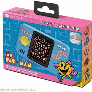 Consola de Jogos Portátil My Arcade Pocket Player Pro - Ms. Pac-man Retro Games Azul