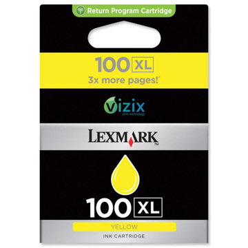 Tinteiro Lexmark Amarelo 14N1071E (100XL)
