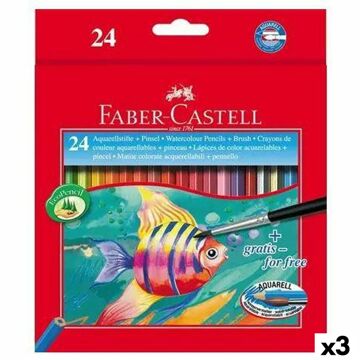 Lápiz de Cor Aquarela Faber-castell Multicolor (3 Unidades)