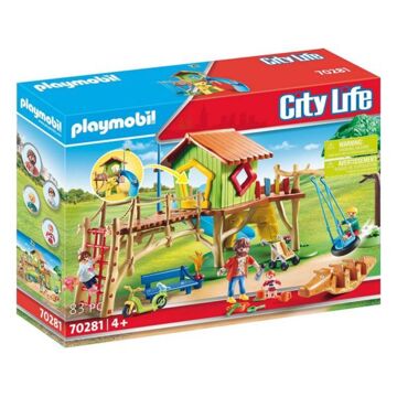 Playset City Life Adventure Playground Playmobil 70281 Parque Lúdico (83 Pcs)