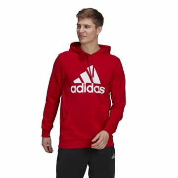 Polar com Capuz Homem Adidas Essentials Big Logo Vermelho S