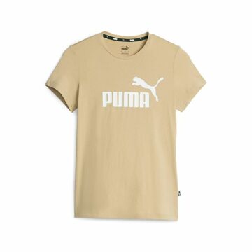 Camisola de Manga Curta Mulher Puma Ess Logo Bege L