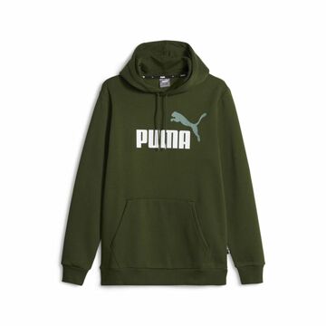 Polar com Capuz Homem Puma Ess+ 2 Col Big Logo Verde-escuro S
