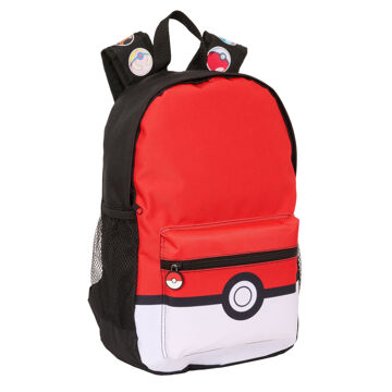 Mochila Escolar Pokémon Preto Vermelho 28 X 40 X 12 cm