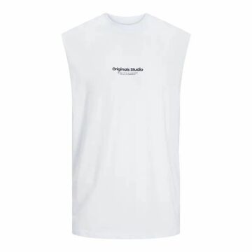 T-shirt para Homem sem Mangas Jack & Jones Jovesterbro Branco S