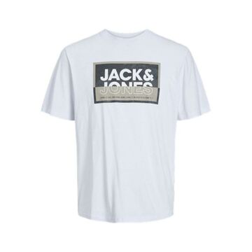 Camisola de Manga Curta Homem Jack & Jones Cologan Tee Ss 12253442 Branco M